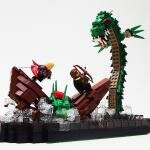 Океанический LEGO-дракон напал на судно