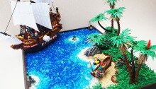 Мини-корабль и пираты