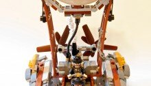 Дирижабль в стиле стимпанк из LEGO
